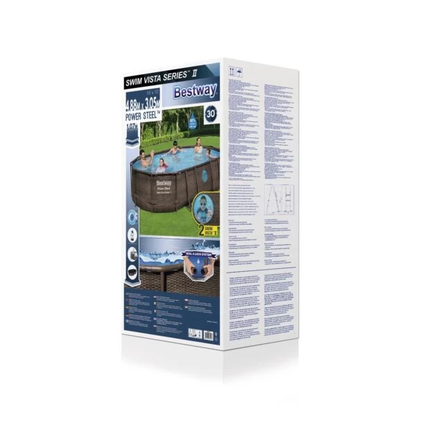 Bestway Power Steel Swim Vista Zwembad Set 488 X 305 X 107 Cm 9 Bestway Power Steel Swim Vista Zwembad Set 488 X 305 X 107 Cm - Afbeelding 9