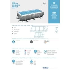 Bestway Power Steel Zwembad 404 Cm + Complete Onderhoud Set -Zwembadbenodigdheden Winkel 56721 agp