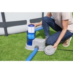 Bestway Cartridge Filterpomp Flowclear Transparant 5.678 L/u -Zwembadbenodigdheden Winkel 58675 5