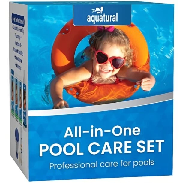 Aquatural All-in-One Pool Care Set Voor Helder Zwembad Water 1 Aquatural All-in-One Pool Care Set Voor Helder Zwembad Water