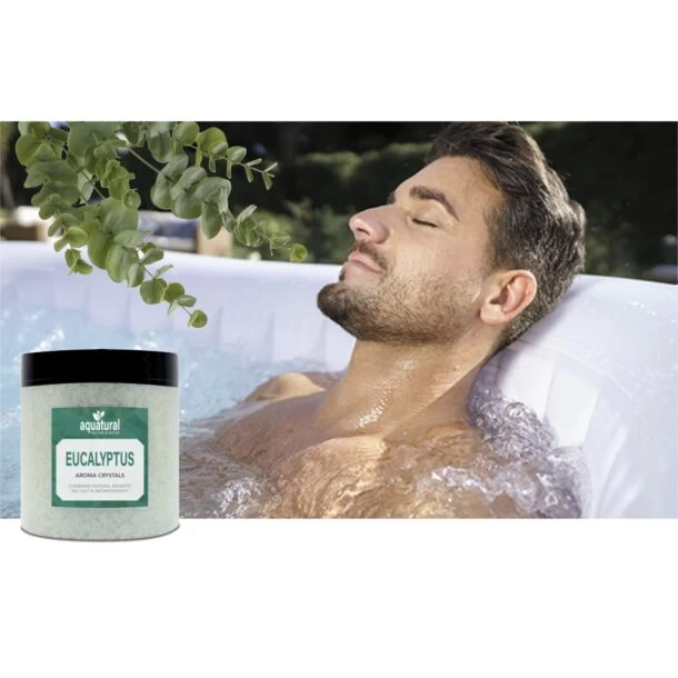 Aquatural Spa Wellness Set Met Aromatische Badkristallen & Dode Zeezout - Citroen, Eucalyptus, Lavendel 7 Aquatural Spa Wellness Set Met Aromatische Badkristallen & Dode Zeezout - Citroen, Eucalyptus, Lavendel - Afbeelding 7