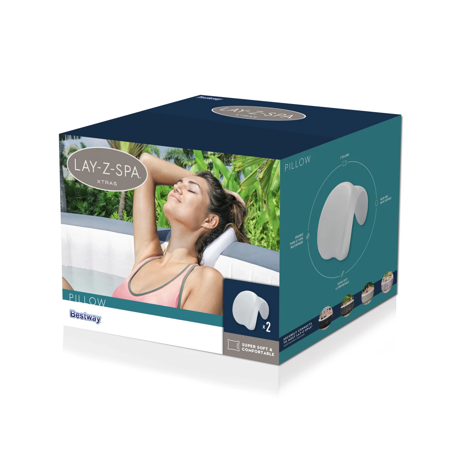 Bestway Lay-Z-Spa Luxe Hoofdsteunen 5 Bestway Lay-Z-Spa Luxe Hoofdsteunen - Afbeelding 5