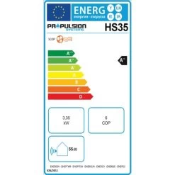 Duratech Hot Splash Warmtepomp 3,35 KW -Zwembadbenodigdheden Winkel hs35 eu energy label a