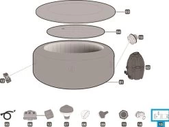 Lay-z Spa Lay-Z-Spa Leegloopadapter -Zwembadbenodigdheden Winkel lay z spa leegloopadapter 2
